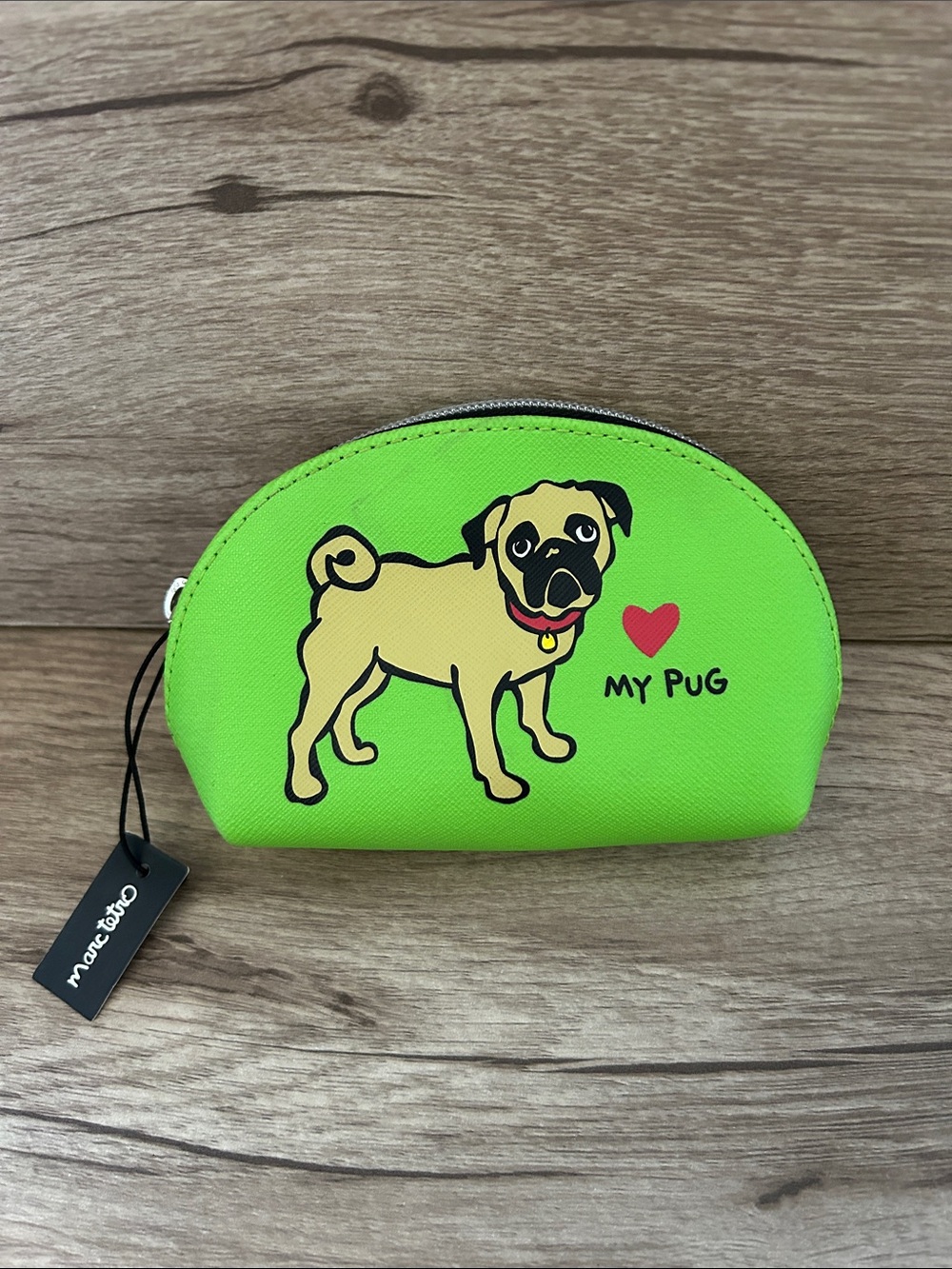 My Pug Lime Green Pouch